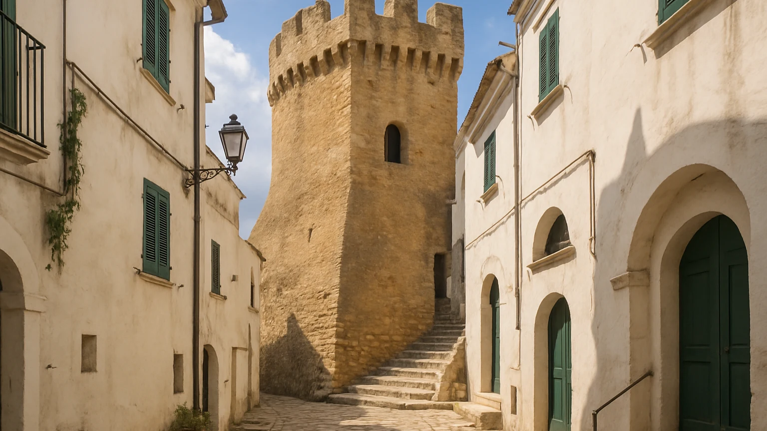 Sperlonga, la Torre Centrale sopravvive in via Giosa: il suo profilo è ancora nello stemma del Comune
